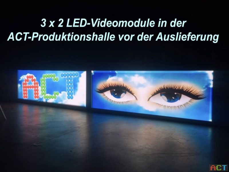 LED-Werbung an der Hausmauer