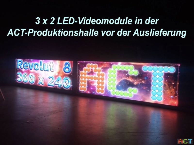 LED-Werbung an der Hausmauer