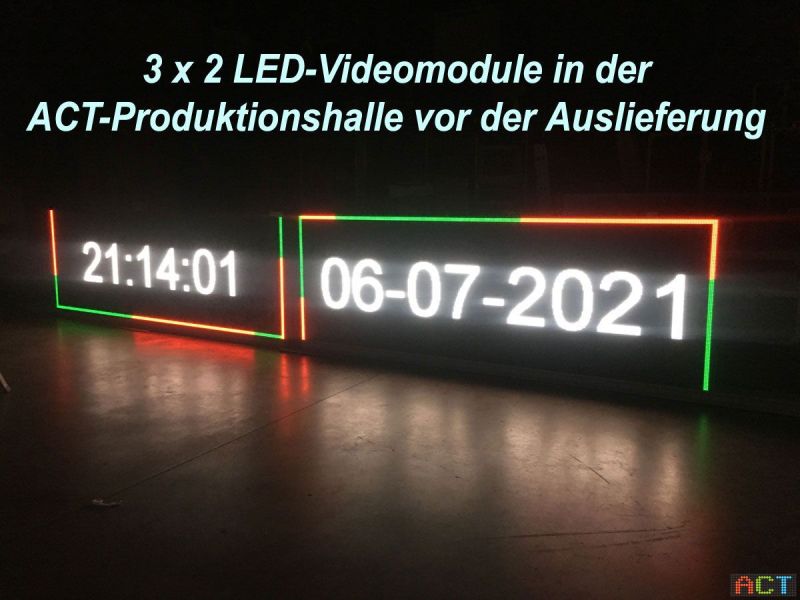 LED-Werbung an der Hausmauer