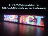 LED-Werbung an der Hausmauer