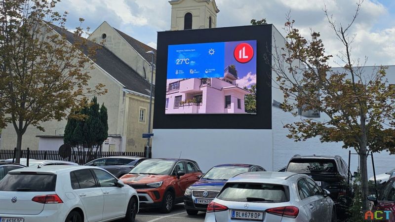 Große Led Werbewand