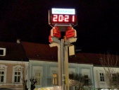 Zeit-Temperatur-LED-Ziffernanzeige