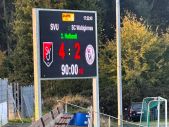 Videowand am Fußballplatz