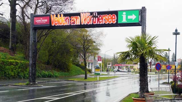 Zwei LED Videowände für Stadtmarketing in Velden am Wörthersee